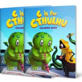 Two (2) C is for Cthulhu Coloring Books  (2-Pack Add-on)