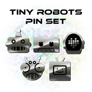 Tiny Robots Pin Set