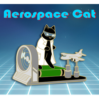 Aerospace Engineering Cat Pin