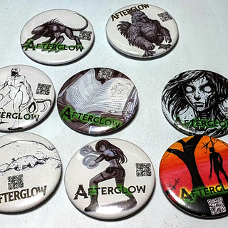 Buttons Featuring the Art from Afterglow