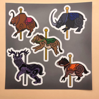 cave carousel stickers