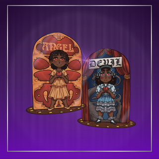 Claudia Angel & Devil Standee
