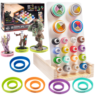 Monster Condition Rings with Wooden Display Case