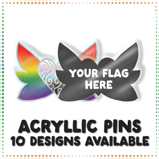 Acryllic Pride Wing Pin