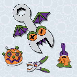 Monster Tool Mini Pin