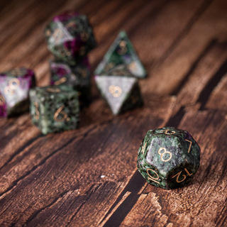 Bloodstone - Gemstone Dice