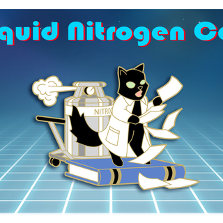 Liquid Nitrogen Cat Pin