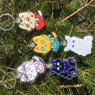 Acrylic keyring bundle x5
