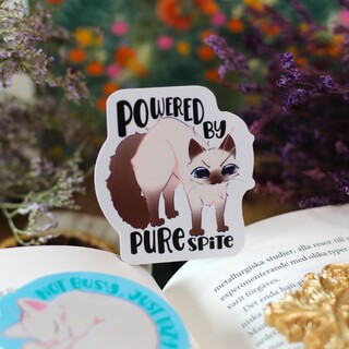Powered by pure spite sticker