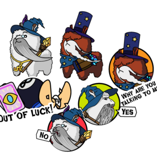 Alpacadamus sticker (6pcs)