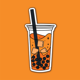 Thai Tea Boba Sticker