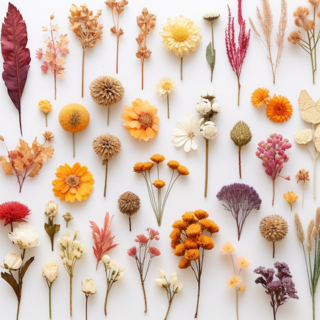 Miniature Dried Flowers (12 variations)