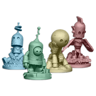 4 x LIMITED EDITION METAL ROBOTS