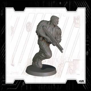 Section 9 Miniature Batou | The Ghost in the Shell TTRPG