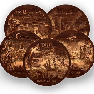 Dark Cities Coaster Set