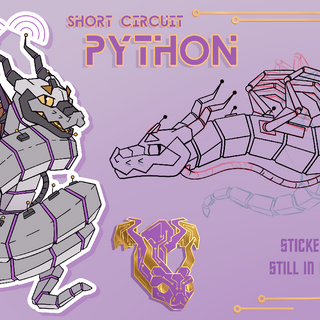 Python Character Sticker Sheet