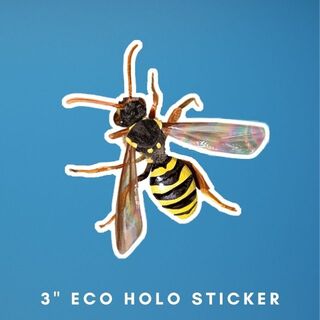 3" Holo Gooden's Nomad Bee Sticker