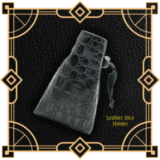 Leather Dice Holder "Majestic Evilness"