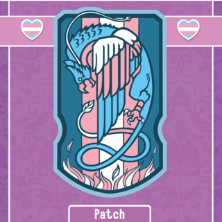 Transgender Phoenix Iron-on Patch
