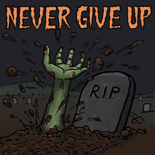 Never Give Up Sticker