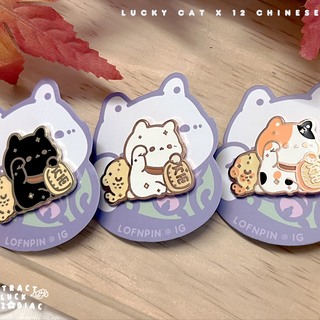 Attract Luck Zodiac enamel Pin