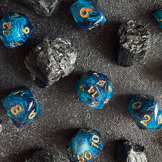 Dice Set - Cobalt Weave