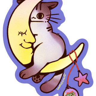 Goodnight Moon Matte Vinyl Sticker