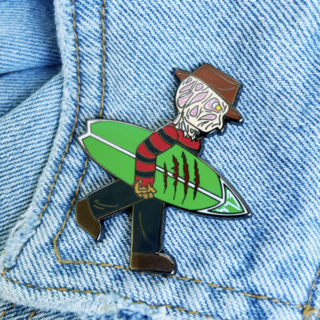 Surfing Elm Pin