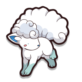 Snow fox sticker