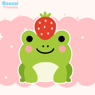 Glossy Sticker: Ichigo the Strawberry Frog