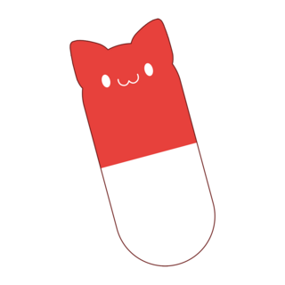 Cat Pill Pin