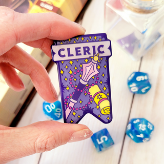 Cleric Banner Enamel Pin