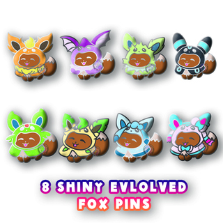 Evolved Foxes ONLY Pin Pack (8 pc)