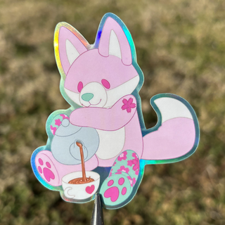 Vinyl Sticker Teacup