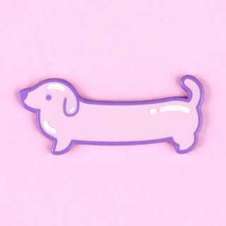 Weenie Dog Pin - Balloon (Purple)