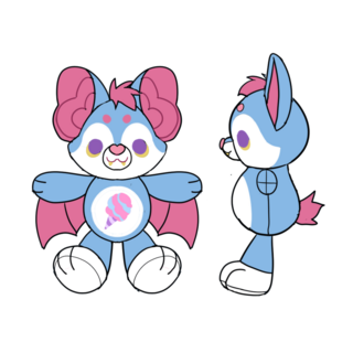 Mini Fairy Floss Bat Plush