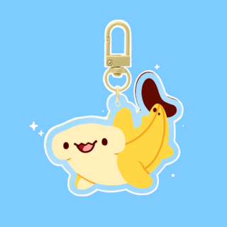 Bananahead Shark Acrylic Keychain - Version 1