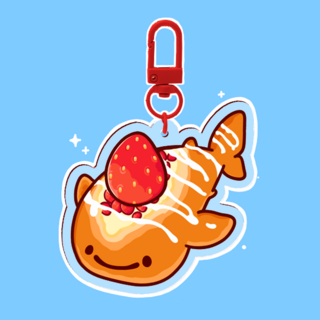 Pastry Whale Shark Acrylic Keychain