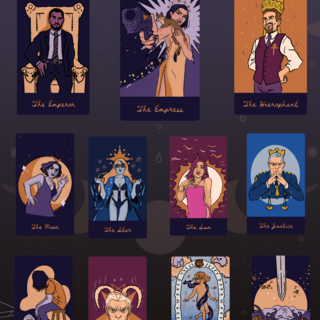 GRAY Tarot - 10 Character Card Pack