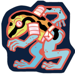 Froggy boy sticker