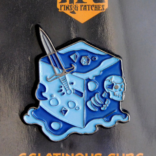 Gelatinous Cube Blue Pin
