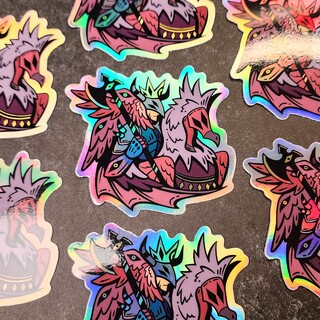 Murmur | 3 inch Demon Fallen Angel Vinyl Holo Sticker