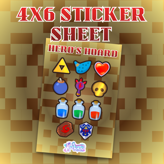 Hero's Hoard Sticker Sheet