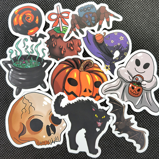 Halloween themed stickers