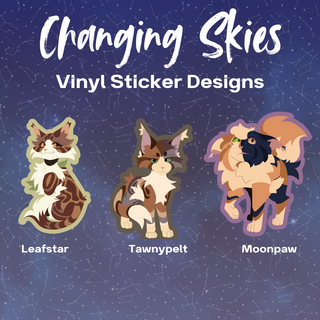 Changing Skies Vinyl Stickers