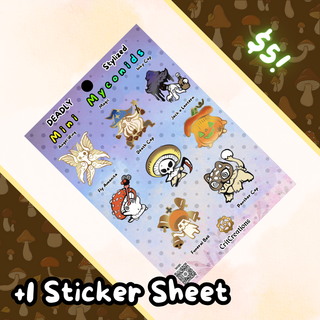 Sticker Sheet Stylized Deadly