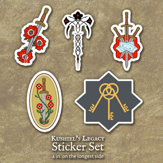 Kushiel's Legacy Full 5 Sticker Set