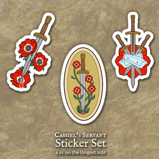Cassiel's Servant Sticker Set