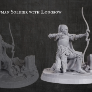 Human Soldier with Longbow