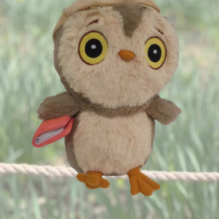 Rose Owl Plush